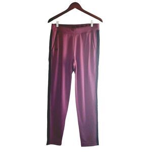 Under Armour Womens Track Pants Maroon M Logo Pockets Joggers M